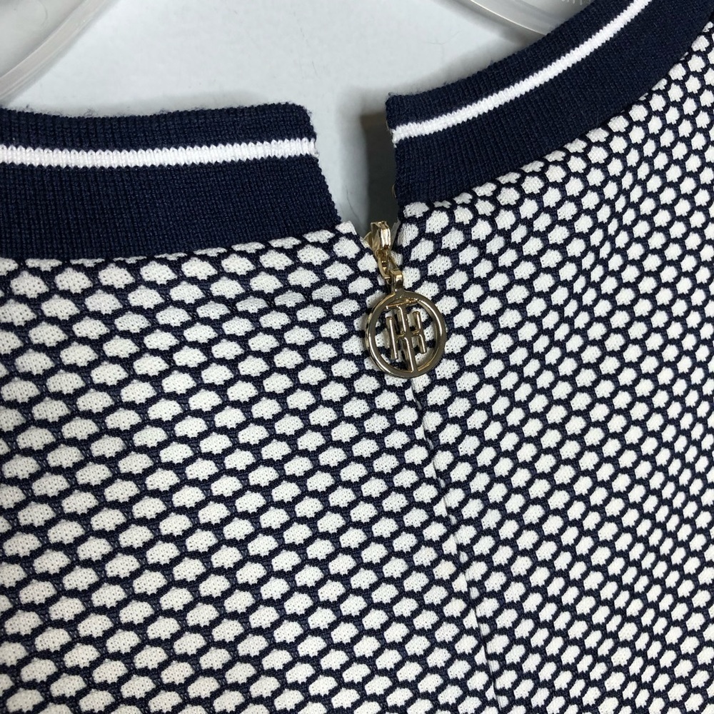 Tommy Hilfiger Blue White Crew Neck Dress - Picture 6 of 8